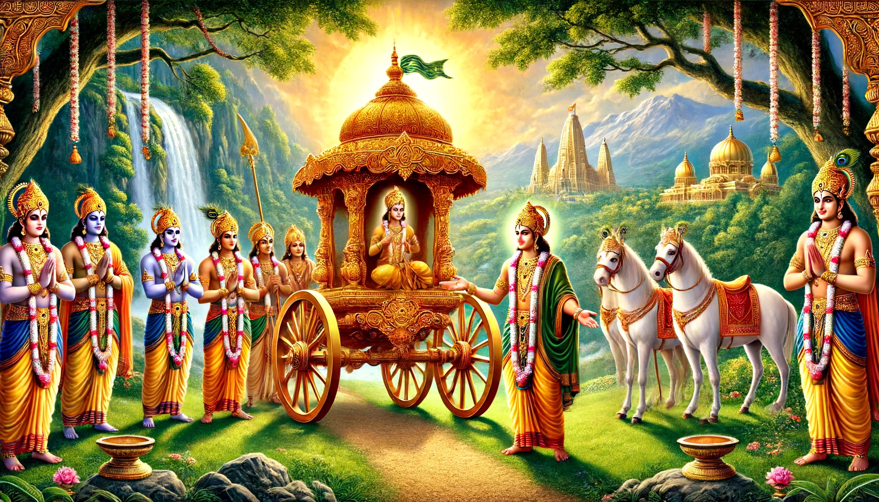 Kaliyugada Kalpataru Sri Baahika Rajaru Presentation of the Golden Chariot